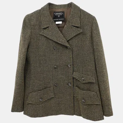 Pre-owned Chanel Double Breasted Jacket Brown