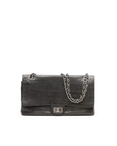 Pre-owned Chanel Double Flap 31 Rue Cambon Reissue 2.55 Maxi Bag In Black