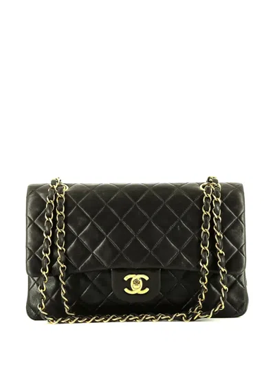 Pre-owned Chanel Double Flap Shoulder Bag In 黑色