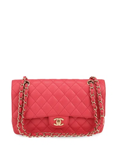 Pre-owned Chanel Double Flap Shoulder Bag In Pink