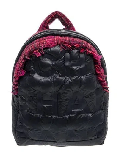 Pre-owned Chanel Doudoune Backpack In Blue