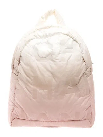 Pre-owned Chanel Doudoune Backpack In White