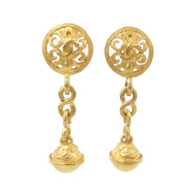 Pre-owned Chanel Drop Earrings () In Gold