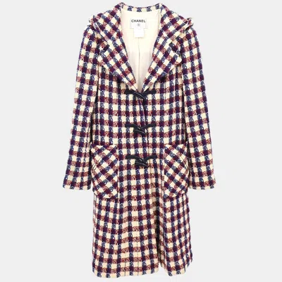 Pre-owned Chanel Duffle Coat White #42 In Multi