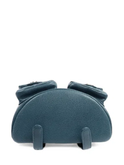 Pre-owned Chanel Duma Cc Turn-lock Backpack In Green