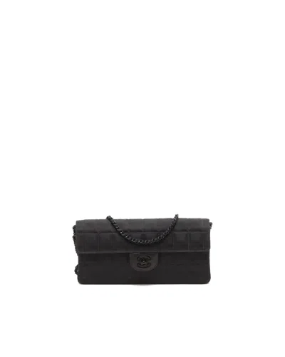 Chanel East West Chocolate Bar Bag In Black