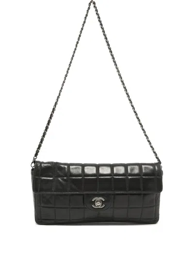 Pre-owned Chanel East West Chocolate Bar Leather Handbag