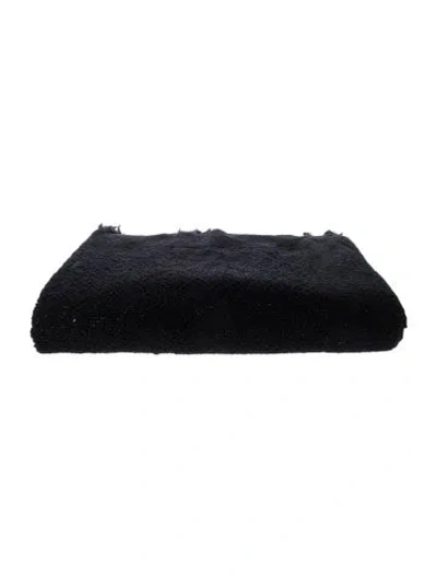 Pre-owned Chanel Embroidered Bath Towel In Black