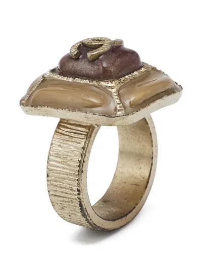 Pre-owned Chanel Enamel-embellished Ring