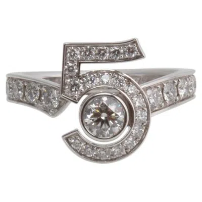 Pre-owned Chanel Eternal 5 Diamond Ring - Size 5.25 In Multiple