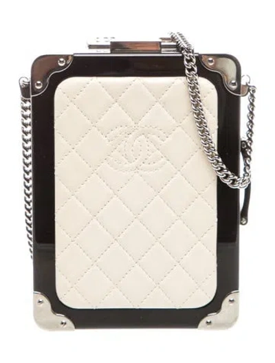 Pre-owned Chanel Evening In The Air Trolley Minaudière In Neutrals