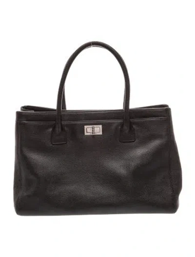Pre-owned Chanel E/w Reissue Cerf Tote In Black