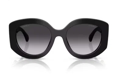 Chanel Eyewear Fcd2c2025100745 Oversized Round Sunglasses In Black