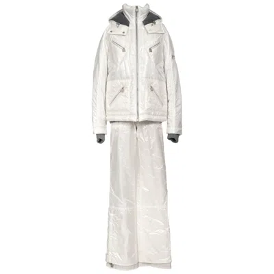Pre-owned Chanel Fall 2003  Runway 'white Light' Collection White Ski Jacket & Pants Suit
