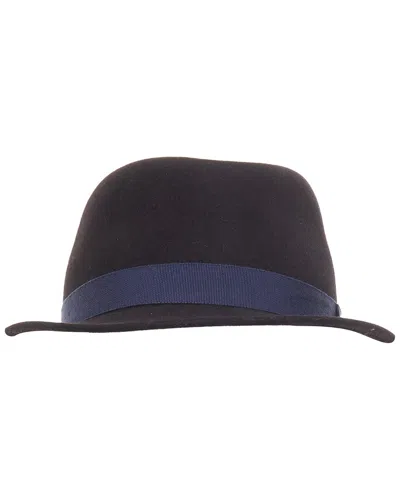 Pre-owned Chanel Felt Ribbon Fedora (authentic Pre-loved)
