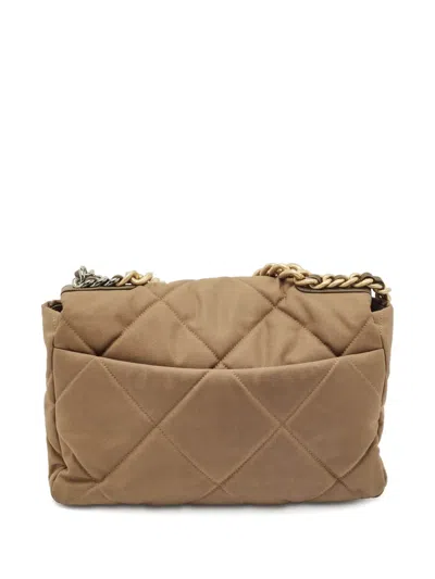 Pre-owned Chanel Flap 19 Shoulder Bag In Brown