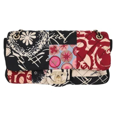 Pre-owned Chanel Flap Bag Canvas Shoulder Bag () In Multi