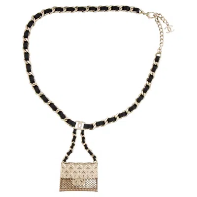 Pre-owned Chanel Flap Bag Charm Chain Waist Belt Or Necklace 2021 In Multi