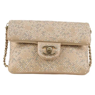 Pre-owned Chanel Flap Bag Gold Leather Shoulder Bag ()