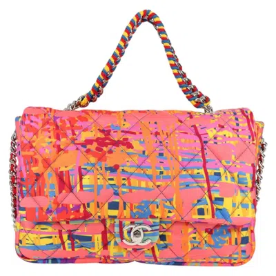 Pre-owned Chanel Flap Bag Nylon Shoulder Bag () In Multi