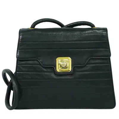 Pre-owned Chanel Flap Shoulder Bag Leather Leather Shoulder Bag Bag () In Black