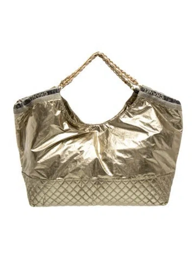 Pre-owned Chanel Flashdance Xl Coco Cabas Tote In Gold