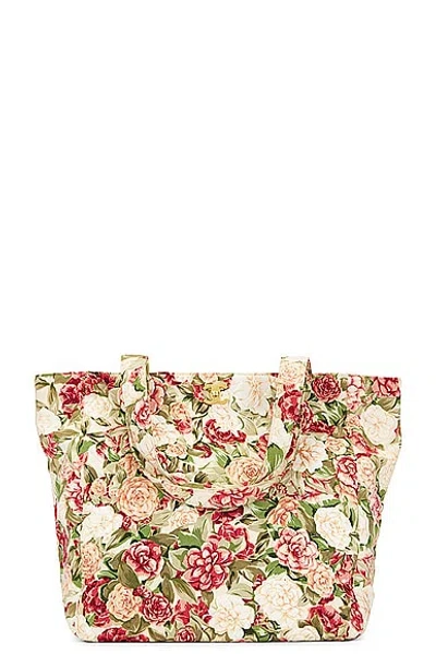 Pre-owned Chanel Floral Tote Bag In Multi