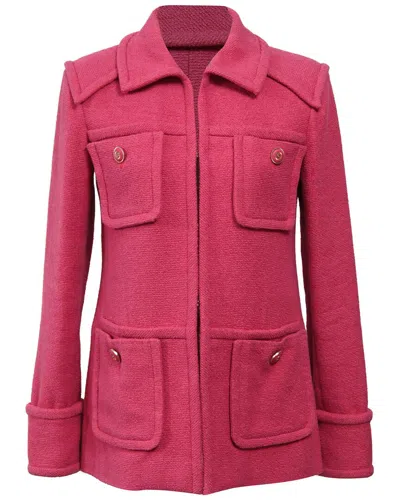 Pre-owned Chanel Four-pocket Hook And Eye Jacket (authentic Pre-loved)