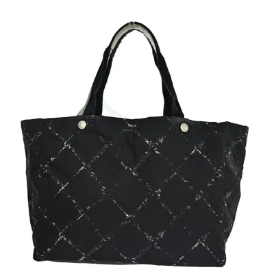 Pre-owned Chanel Fourre-tout Black Synthetic Tote Bag ()