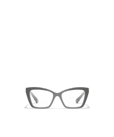 Chanel Full Frame Plain Mirror In Gray