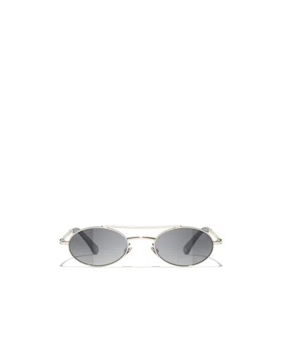 Chanel Full Frame Sunglasses In Gray