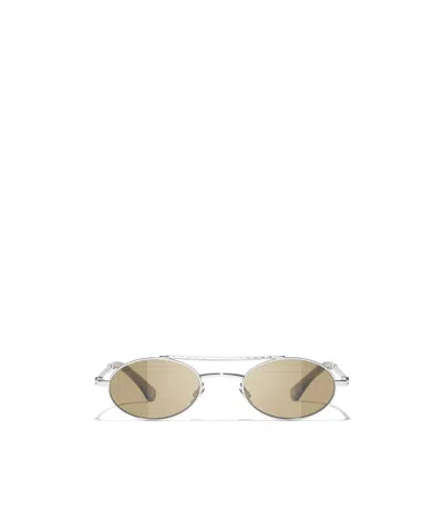 Chanel Full Frame Sunglasses In Pink