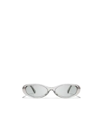 Chanel Full Frame Sunglasses In White