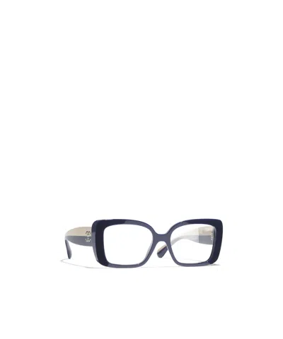 Chanel Full-rimmed Plano Lenses In Gray