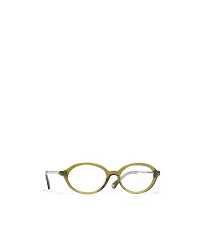Chanel Full-rimmed Plano Lenses In Metallic