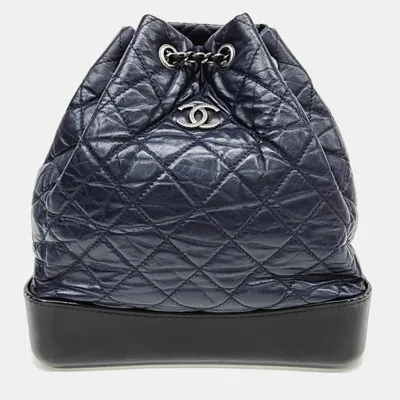 Pre-owned Chanel Gabrielle Backpack Small In Multi