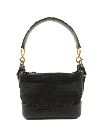 Pre-owned Chanel Gabrielle Cc Shoulder Bag In Black