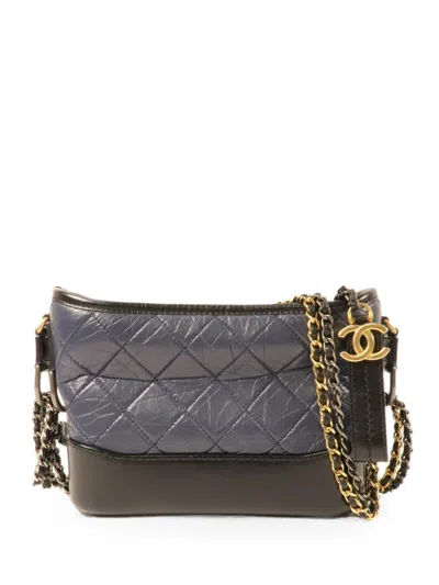 Chanel Gabrielle Chain Cross Body Bag In Black