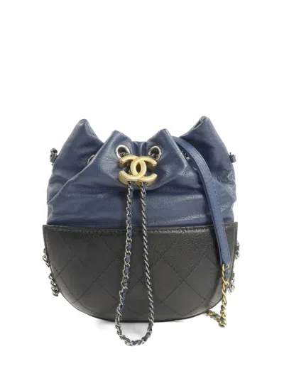 Pre-owned Chanel Gabrielle Shoulder Bag In Black