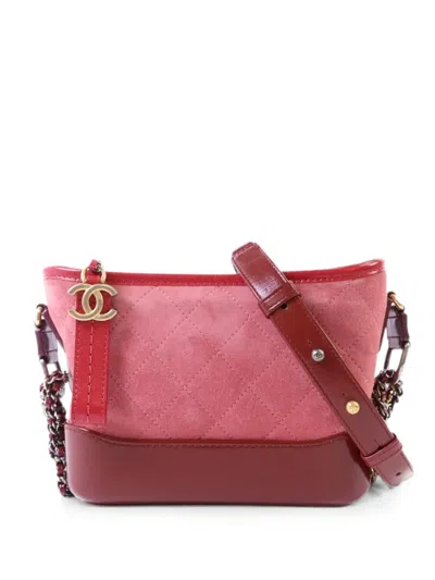 Pre-owned Chanel Gabrielle Shoulder Bag In Pink