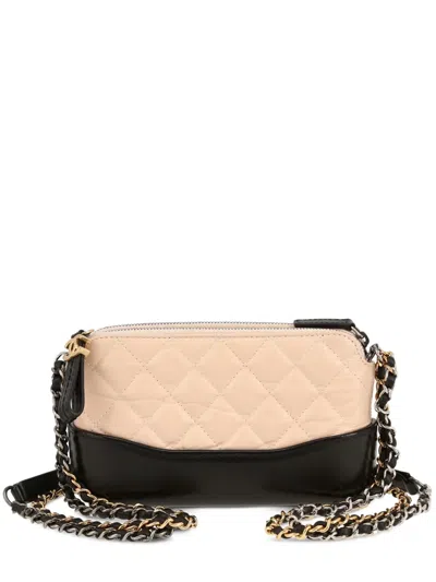 Pre-owned Chanel Gabrielle Wallet-on-chain Shoulder Bag In 中性色