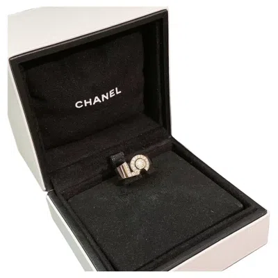 Pre-owned Chanel Gia  Eternal N°5 Ring Diamond 0.25ct Vvs2 F Color Rose Gold Size 50 In Red