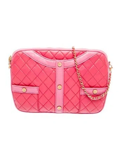 Pre-owned Chanel Girl Clutch Bag In Pink