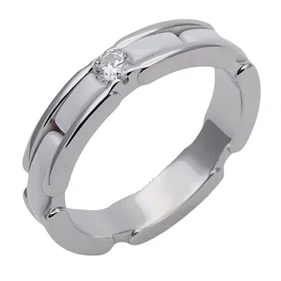 Pre-owned Chanel Gold (18k) Ceramic Band Ring () In Multi