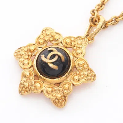 Pre-owned Chanel Gold Artificial Ivory Gold Plating Necklace () In Multi