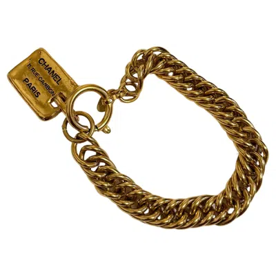 Pre-owned Chanel Gold Chain Vintage 31 Rue Cambon Paris Charm Bracelet In Multiple