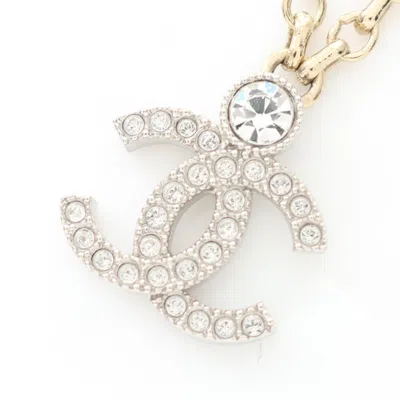 Pre-owned Chanel Gold Clear Gold Plating Necklace () In Multi