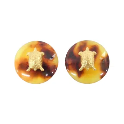 Pre-owned Chanel Gold Clip Earrings () In Multi