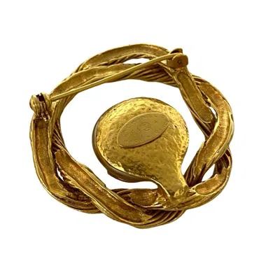 Pre-owned Chanel Gold Gold Plating Brooch () In Multi