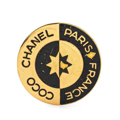 Pre-owned Chanel Gold Gold Plating Brooch () In Multi